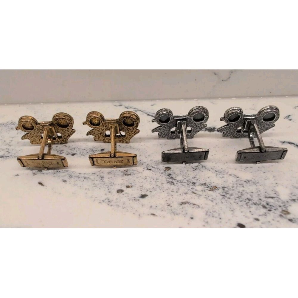 Vintage Zentall Lot Of Two‎ Stagecoach Cufflinks - Picture 5 of 6